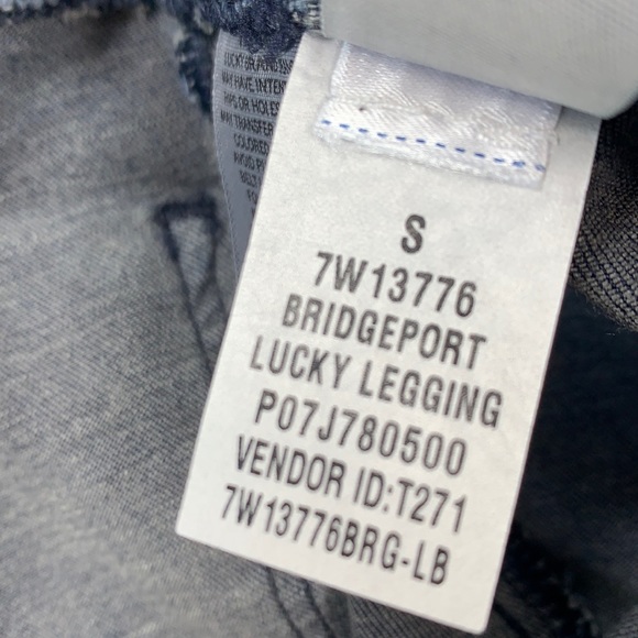 EUC Lucky Brand Bridgeport Hi Rise Denim leggings sz Small - Picture 6 of 11